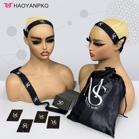 Étiquettes personnalisées écologiques et recyclables pour extensions de cheveux, emballages cadeaux en papier, étiquettes pour mèches de cheveux, étiquettes pour perruques