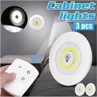Veilleuses LED Mini COB sans Fil à Détection, Coller, Télécommande Tactile pour Cuisine, Chambre, Escalier, Placard (Vente en Gros)