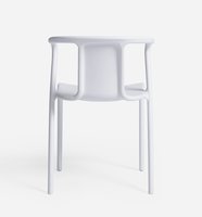 Chaise de café de style moderne ensemble de chaises de salle à manger en plastique 6 chaises empilables pour l'entrée de l'appartement à la maison ou la décoration de café de bar à la maison