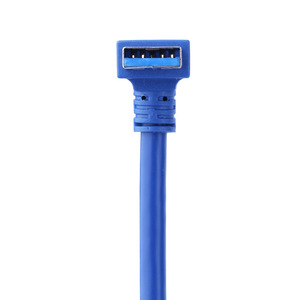 Câble d'extension d'imprimante USB 3.0 AM/BM à 90 degrés, conducteur en cuivre, gaine en PVC, placage étain - Product Image 2