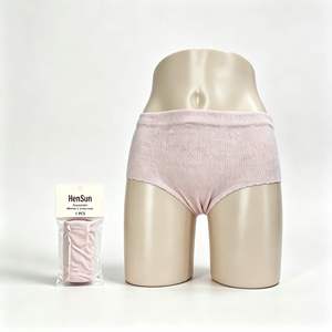 Ropa interior desechable al por mayor para mujer, bragas, calzones, fábrica OEM ODM, tela no tejida, algodón puro, embalaje individual - Product Image 1