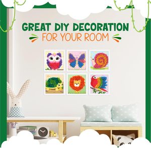 Giáo Dục Tùy Chỉnh Tự Làm Giấy Thủ Công Nghệ Thuật Kit Poke Trong Vui Vẻ Nghệ Thuật Động Vật Hoa Nhấn Poking Kit Cho Thanh Thiếu Niên Mới Bắt Đầu Trẻ Em - Product Image 5