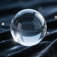 Boule de cristal K9, sphère transparente, logo personnalisé, sablage de cristal 3D, boîte cadeau pour décoration de fête, cadeau