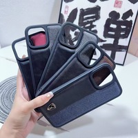 Coque de téléphone portable en cuir antichoc personnalisée de luxe, très vendue, pour iPhone 12 13 14 15 16 17 18 Pro Max