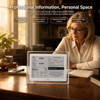 Kylendar – Calendrier financier intelligent à encre électronique en acrylique transparent de 7,5 pouces, affichage de données de portefeuille boursier et événements économiques pour bureau