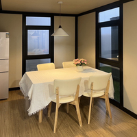 Maison en conteneur de luxe de 40 pieds plat préfabriqué pour Bargarden Office Mini maison d'été ou restaurant-Maison en conteneur préfabriquée
