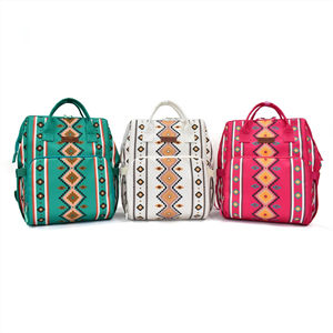 מכירה חמה התאמה אישית בסגנון אצטקי תיקי חיתול בד מערביים בעל קיבולת גדולה תרמיל מומיה - Product Image 5