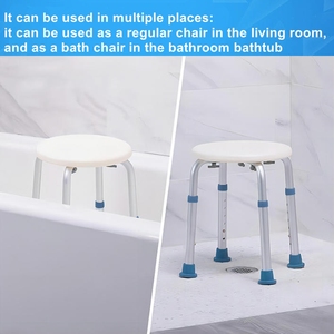 Chaise de bain domestique antidérapante <span class=keywords><strong>pour</strong></span> personnes âgées et handicapées Équipement de sécurité de <span class=keywords><strong>douche</strong></span> avec fournitures de thérapie de réadaptation - Product Image 4