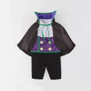 Costume de vampire bébé chauve-souris violet et noir avec cape pour Halloween et Purim, tailles 6M, 12M, 24M - Product Image 4