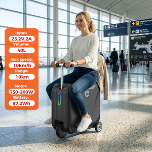 Valise Électrique Intelligente 40L <span class=keywords><strong>Grande</strong></span> Capacité avec Scooter Intégré, Lumière LED Respirante et Porte-Gobelet - Product Image 2