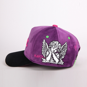 Высококачественные замшевые спортивные кепки KAIXINCAP с логотипом со стразами, 5 панелей, вышивка логотипом, бархатные бейсболки для мужчин - Product Image 4