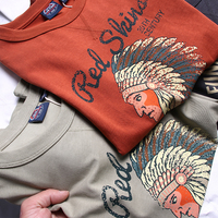 T-shirt à manches courtes pour homme, style occidental, lavé, brossé, imprimé simple, col rond, pour l'Europe et l'Amérique