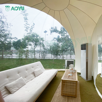 Bulle gonflable de glamping transparente extérieure de vente chaude avec la tente de dôme claire de maison de tunnel pour la partie