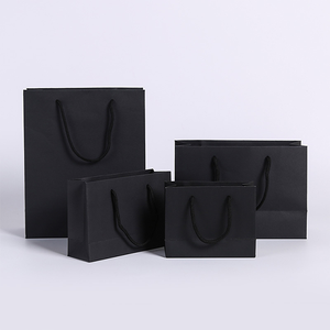 Customized Luxury Kraft Paper Tote <b>Bag</b> with Ribbon Handle Factory Price Wholesale <b>for</b> <b>Clothing</b> Shopper Use - Product Image 6