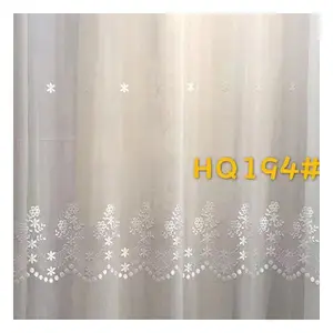 Floral Jacquard Cut Velvet Curtains Simple Design 100% Polyester Window Coverings Sheer Woven Fabric for Living Room from Keqiao
