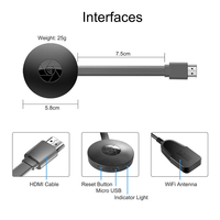 Dongle HDMI sans fil WiFi 5G/2.4G DTECH, très vendu, pour Android, iOS et YouTube