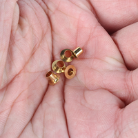 Rivets tubulaires en laiton personnalisés à tête plate, rivets creux à finition brute pour assemblage industriel