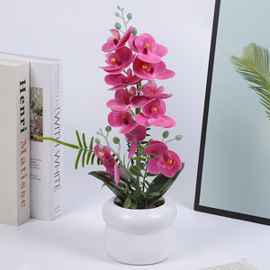<span class=keywords><strong>Fiori</strong></span> Artificiali Emozionali, Orchidea Artificiale all'Ingrosso in Vaso, Forniture per Giardino, Succulente, <span class=keywords><strong>Fiori</strong></span> Artificiali per Feste, Mazzo - Product Image 2
