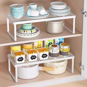 Evesigar Kitchen Cabinet <b>Shelf</b> Divider Tiered Storage Rack For Pots Pans Tableware Countertop <b>Organizer</b> - Product Image 2