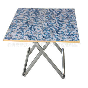 Table pliante Jinhai Packaging 70x70 cm en bois massif, design minimaliste pour extérieur - Product Image 5