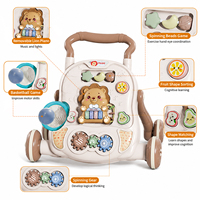 Marche-bébé 2-en-1 anti-jambes en O, anti-retournement, pour bébés de plus de 3 mois, jouet musical, chariot d'apprentissage de la marche