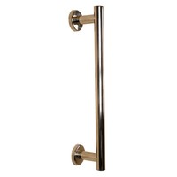 Support d'escalier robuste en acier inoxydable moderne à 90 degrés avec selle courbée pour rampe à tube rond, facile à installer