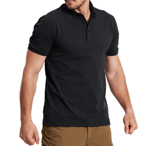 SF32 Polo d'été noir à manches courtes pour hommes, décontracté et respirant - Product Image 5