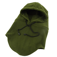 Cagoule de ski personnalisée en polaire noire à un trou pour l'hiver