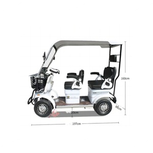 Autobús Turístico de Cuatro Plazas y Cuatro Ruedas Hecho en China con Techo, Carro de Golf Eléctrico de Cuatro Ruedas - Product Image 2