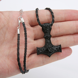 Collana Classica Vichinga con Martello di Rea del Mito Nordico Retrò, Gioiello da Uomo di Carattere - Product Image 5