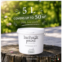 03 ANISE 5 lt LaChalk  l'évolution de la peinture à la craie Où la craie rencontre la résine : Peinture hybride craie-résine fabriquée en Italie