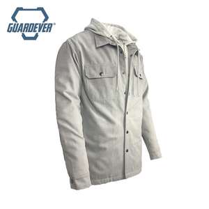 เสื้อแจ็กเก็ตทำงานมีฮู้ดหุ้มฉนวนผ้าใบของผู้ชาย - Product Image 4