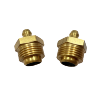 Brass Straight Thread Grease Nozzle Fasteners Product Straight through Pressure Filling Cup