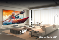 Écran de projection mural Wupro CBSP 16:9 4K HDR en PET à cadre fixe, en stock aux États-Unis, livraison gratuite