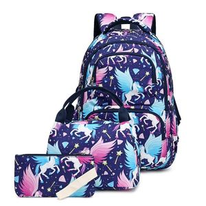 Cartoon Themed Printing Backpack Baby Girl Children Toddlers Teen New Hand <b>Bags</b> and <b>Lunch</b> Kids School <b>Bag</b> Set for Primary School - Product Image 3