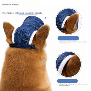 Designer cotton-polyester baseball cap, suitable for dogs and <b>cats</b> - summer sun protection pet clothing - Product Image 4