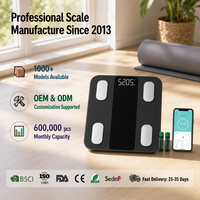 Báscula Inteligente de Grasa Corporal con Control por Aplicación Bluetooth, Báscula de Baño de Vidrio Templado, Monitor de Actividad Física, Báscula de Peso para el Hogar