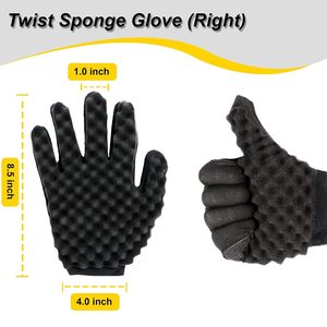 Échantillon Gratuit : Peigne à Cheveux Afro en Métal, Éponge Magique pour Tresses, Ensemble de Peignes Coiffants, Éponge à Boucler Double Face pour Femmes et Hommes Noirs - Product Image 4