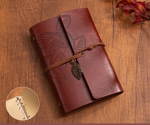 Regalo de Graduación, Diario de Cuero Espiral Retro, Bloc de Notas Vintage, Papelería Reemplazable, Libro de Notas, Regalo para el Día del Padre, Regalo para Fiestas - Product Image 4