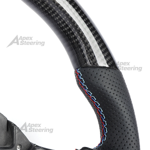 Volante in fibra di carbonio (disponibile negli USA) compatibile con <span class=keywords><strong>BMW</strong></span> <span class=keywords><strong>Serie</strong></span> <span class=keywords><strong>5</strong></span>-8, X1, X2, X3, X4, X5, X6, M5, M6, M8, XM (compatibile con i modelli G30, G38, G31, G11, G14, G70, G32, G05) - Product Image 6