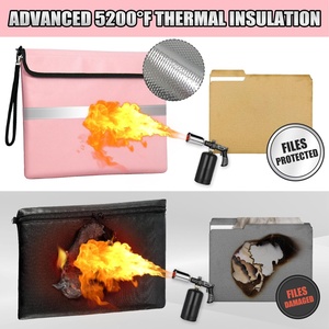 <span class=keywords><strong>Bolsa</strong></span> de <span class=keywords><strong>dinero</strong></span> ignífuga con cierre de cremallera <span class=keywords><strong>Bolsa</strong></span> de almacenamiento de seguridad Sobre <span class=keywords><strong>para</strong></span> almacenar efectivo y pasaporte - Product Image 3