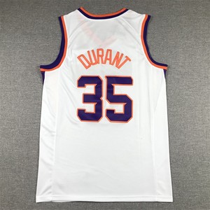 2023 Kevin Durant #35 bóng rổ Jersey phx 1 Devin Booker phiên bản thành phố khâu màu tím đen màu ngọc lam bóng rổ mặc - Product Image 3