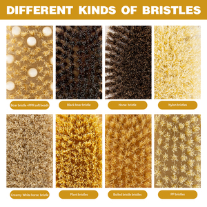 Cepillo de baño de ducha ovalado de madera para exfoliación de cuerpo completo con logotipo personalizado cepillo corporal Exfoliante para limpieza profunda y reducción de la celulitis - Product Image 3