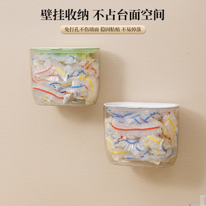 Kitchen Wall Mounted Plastic Wrap Holder Rectangle White Green Yellow Food Storage Container Cling Film Sleeve Wall Storage - Product Image 3