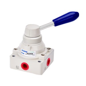 Válvula Neumática Manual Xinde 4HV210-08, Válvula de Control de Aire de Tres Posiciones y Cuatro Vías, Cuerpo de Plástico, Interfaz de 1/4 de Pulgada - Product Image 1