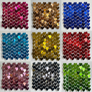 Glitter Pailletten Hintergrund Wand paneele Valentinstag Herzförmige Shiny Panel Hochzeit Geburtstag Weihnachts feier Hintergründe - Product Image 1