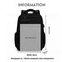 Sac à dos pour ordinateur portable 15,6 pouces, résistant à l'eau, antivol, fin et élégant, pour les voyages professionnels et les études