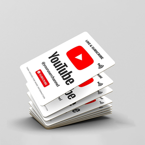 Carta NFC in PVC per <span class=keywords><strong>YouTube</strong></span>, Social Media, RFID, Recensioni Google, per Applicazioni di Membership e Hotel - Product Image 1