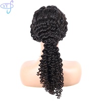 Wig Rambut Asli XYS 10-40 Inch Deep Wave 13x4 HD Lace Front, Wig Virgin Grosir untuk Wanita Kulit Hitam untuk Pesta