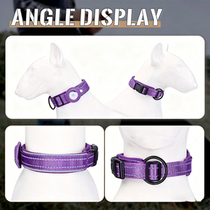 Collar de Adiestramiento para Perros Reflectante para Exteriores, Collar de Protección para Mascotas con Rastreador GPS de Nailon Antipérdida y Antirrotación - Product Image 2